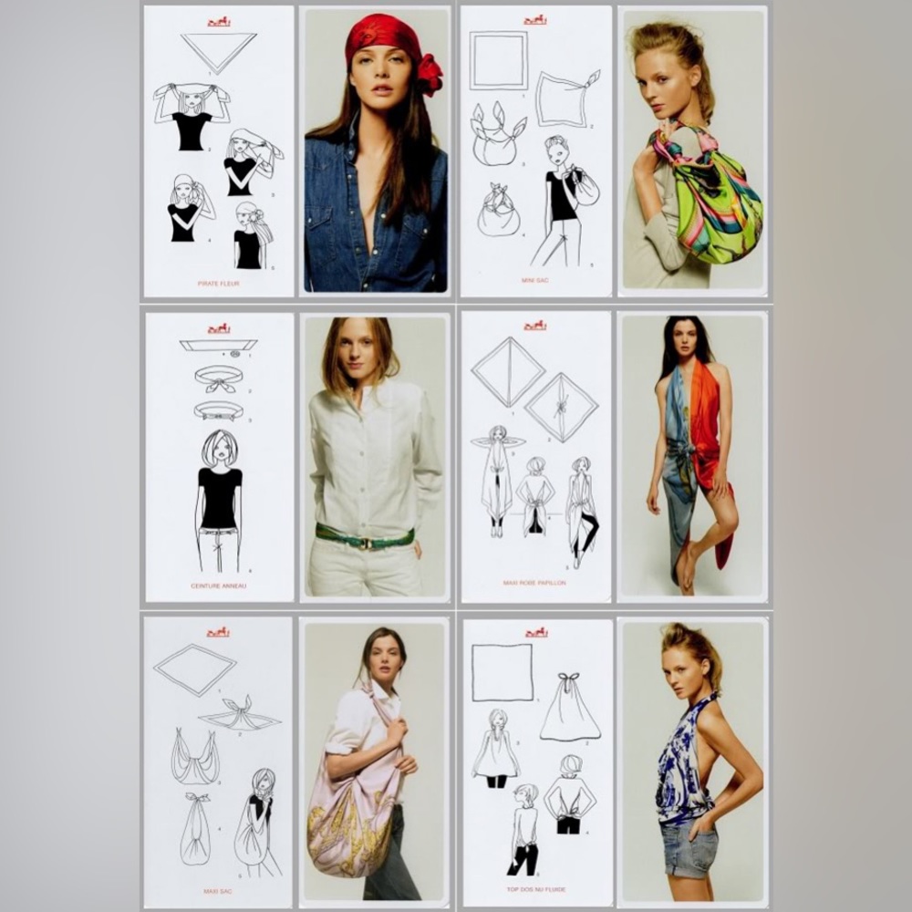 🆕 Hermes Silk Scarves Knotting Cards Deck, Le Monde D’Hermes Chapter 1 Booklet - Picture 5 of 9